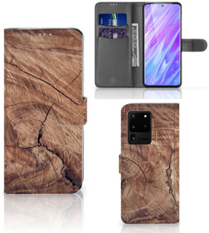 B2Ctelecom Smartphone Hoesje Samsung S20 Ultra Book Style Case Tree Trunk