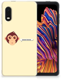 B2Ctelecom Smartphone hoesje Samsung Xcover Pro Back Case Siliconen Hoesje met Foto Aap