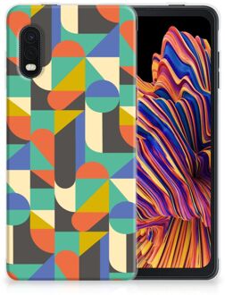 B2Ctelecom Smartphone hoesje Samsung Xcover Pro Backcase Siliconen Hoesje Funky Retro