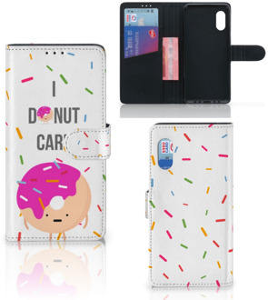 B2Ctelecom Smartphone Hoesje Samsung Xcover Pro Bookcase met Quotes Donut Cadeautjes voor Meisjes