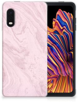 B2Ctelecom Smartphone hoesje Samsung Xcover Pro Leuk Hoesje Marble Pink