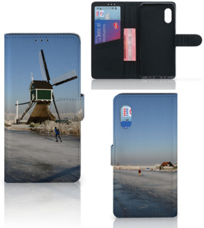 B2Ctelecom Smartphone Hoesje Samsung Xcover Pro Telefoonhoesje Tekst Schaatsers