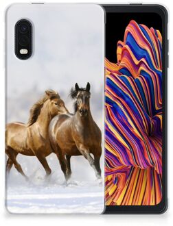 B2Ctelecom Smartphone hoesje Samsung Xcover Pro TPU Case Paarden