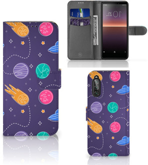 B2Ctelecom Smartphone Hoesje Sony Xperia 10 II Telefoonhoesje Portemonnee Space