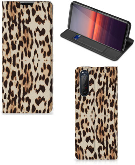 B2Ctelecom Smartphone Hoesje Sony Xperia 5 II Book Cover Leopard