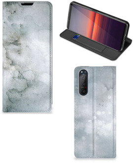 B2Ctelecom Smartphone Hoesje Sony Xperia 5 II Leuk Telefoonhoesje Painting Grey