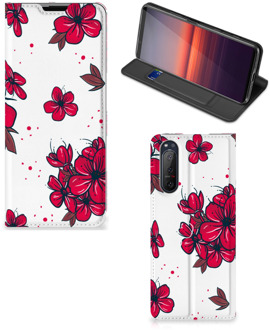 B2Ctelecom Smartphone Hoesje Sony Xperia 5 II Mobiel Cover Blossom Red