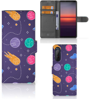 B2Ctelecom Smartphone Hoesje Sony Xperia 5II Flip Case Portemonnee Space