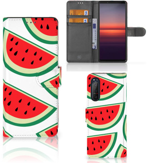 B2Ctelecom Smartphone Hoesje Sony Xperia 5II Foto Hoesje ontwerpen Originele Cadeaus Watermelons