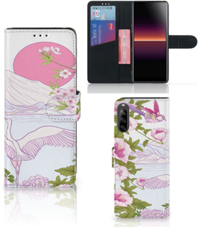 B2Ctelecom Smartphone Hoesje Sony Xperia L4 Book Style Case Bird Standing