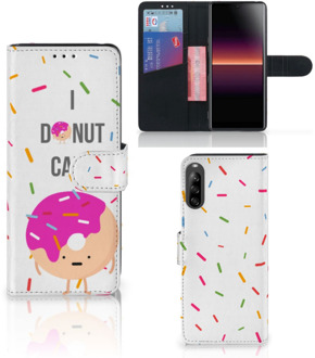 B2Ctelecom Smartphone Hoesje Sony Xperia L4 Bookcase met Quotes Donut Cadeautjes voor Meisjes