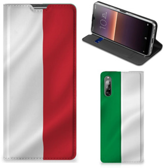 B2Ctelecom Smartphone Hoesje Sony Xperia L4 Leuk Bookcase Italiaanse Vlag