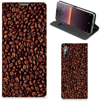 B2Ctelecom Smartphone Hoesje Sony Xperia L4 Mobiel Case Koffiebonen