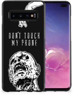 B2Ctelecom Smartphone Hoesje Super als Cadeautjes voor Hem Samsung Galaxy S10+ Back Case TPU Siliconen Hoesje met Zwarte rand Zombie