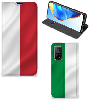 B2Ctelecom Smartphone Hoesje Xiaomi Mi 10T | 10T Pro Leuk Bookcase Italiaanse Vlag