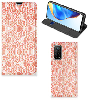 B2Ctelecom Smartphone Hoesje Xiaomi Mi 10T | 10T Pro Mobiel Hoesje Pattern Orange