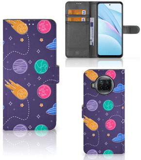 B2Ctelecom Smartphone Hoesje Xiaomi Mi 10T Lite Flip Case Portemonnee Space