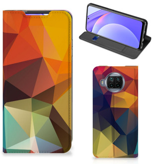 B2Ctelecom Smartphone Hoesje Xiaomi Mi 10T Lite Leuk Book Case Polygon Color