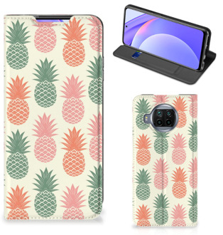 B2Ctelecom Smartphone Hoesje Xiaomi Mi 10T Lite Leuk Bookcase Ananas