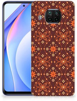 B2Ctelecom Smartphone hoesje Xiaomi Mi 10T Lite Leuk Case Batik Brown