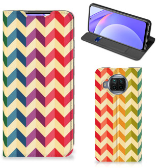 B2Ctelecom Smartphone Hoesje Xiaomi Mi 10T Lite Leuk Telefoonhoesje Zigzag Color