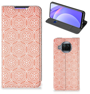 B2Ctelecom Smartphone Hoesje Xiaomi Mi 10T Lite Mobiel Hoesje Pattern Orange