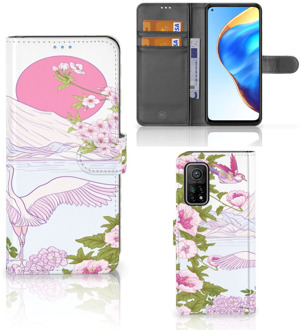 B2Ctelecom Smartphone Hoesje Xiaomi Mi 10T Pro | Mi 10T Book Style Case Bird Standing