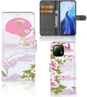 B2Ctelecom Smartphone Hoesje Xiaomi Mi 11 Book Style Case Bird Standing