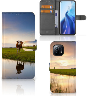 B2Ctelecom Smartphone Hoesje Xiaomi Mi 11 Flip Case Koe