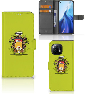 B2Ctelecom Smartphone Hoesje Xiaomi Mi 11 Flipcover Doggy Biscuit