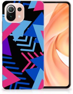 B2Ctelecom Smartphone hoesje Xiaomi Mi 11 Lite TPU Case Funky Triangle