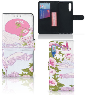 B2Ctelecom Smartphone Hoesje Xiaomi Mi 9 Book Style Case Bird Standing