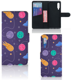 B2Ctelecom Smartphone Hoesje Xiaomi Mi 9 Telefoonhoesje Portemonnee Space