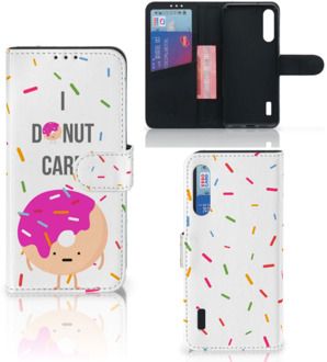 B2Ctelecom Smartphone Hoesje Xiaomi Mi A3 Bookcase met Quotes Donut Cadeautjes voor Meisjes