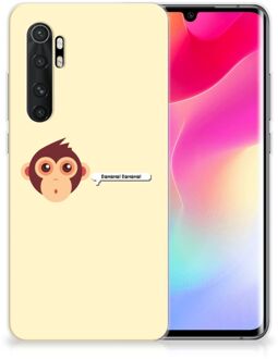 B2Ctelecom Smartphone hoesje Xiaomi Mi Note 10 Lite Back Case Siliconen Hoesje met Foto Aap