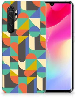 B2Ctelecom Smartphone hoesje Xiaomi Mi Note 10 Lite Backcase Siliconen Hoesje Funky Retro