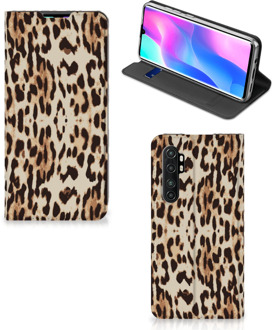 B2Ctelecom Smartphone Hoesje Xiaomi Mi Note 10 Lite Book Cover Leopard