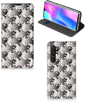 B2Ctelecom Smartphone Hoesje Xiaomi Mi Note 10 Lite Book Wallet Case Salamander Grey