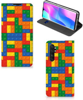 B2Ctelecom Smartphone Hoesje Xiaomi Mi Note 10 Lite Leuk Bookcover Blokken