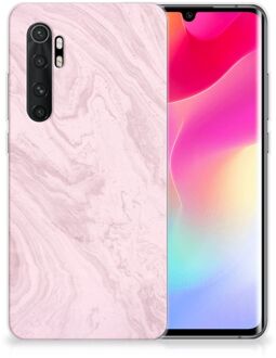 B2Ctelecom Smartphone hoesje Xiaomi Mi Note 10 Lite Leuk Hoesje Marble Pink