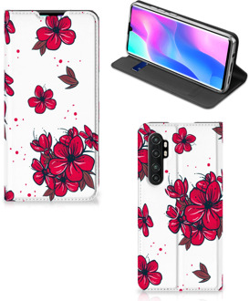 B2Ctelecom Smartphone Hoesje Xiaomi Mi Note 10 Lite Mobiel Cover Blossom Red