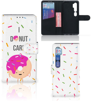 B2Ctelecom Smartphone Hoesje Xiaomi Mi Note 10 Pro Bookcase met Quotes Donut Cadeautjes voor Meisjes