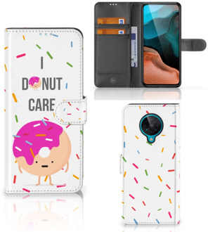 B2Ctelecom Smartphone Hoesje Xiaomi Poco F2 Pro Bookcase met Quotes Donut Cadeautjes voor Meisjes