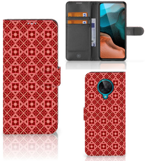 B2Ctelecom Smartphone Hoesje Xiaomi Poco F2 Pro Wallet Book Case Batik Red