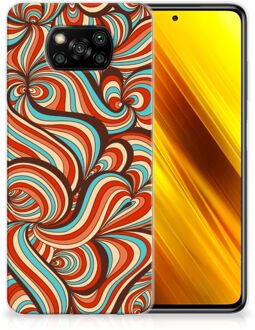 B2Ctelecom Smartphone hoesje Xiaomi Poco X3 Back Case Siliconen Hoesje Retro