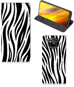 B2Ctelecom Smartphone Hoesje Xiaomi Poco X3 Beschermhoesje Zebra