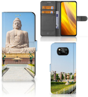 B2Ctelecom Smartphone Hoesje Xiaomi Poco X3 Bookcase Boeddha