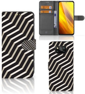 B2Ctelecom Smartphone Hoesje Xiaomi Poco X3 Bookcover met Pasjeshouder Illusion