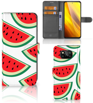 B2Ctelecom Smartphone Hoesje Xiaomi Poco X3 Foto Hoesje ontwerpen Originele Cadeaus Watermelons