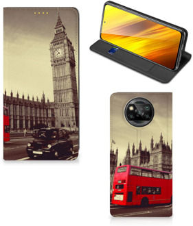 B2Ctelecom Smartphone Hoesje Xiaomi Poco X3 Mobiel Bookcase Londen